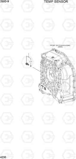 4230 TEMP SENSOR 250D-9, Hyundai