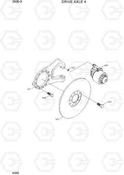 4340 DRIVE AXLE 4 250D-9, Hyundai