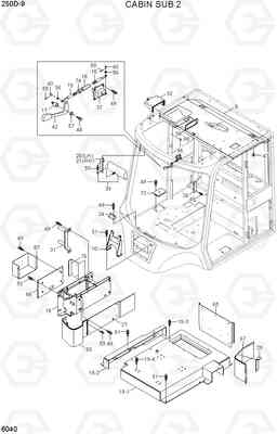 6040 CABIN SUB 2 250D-9, Hyundai