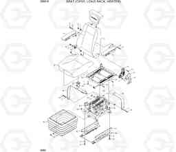 6090 SEAT (OPSS, LONG BACK, HEATER) 250D-9, Hyundai