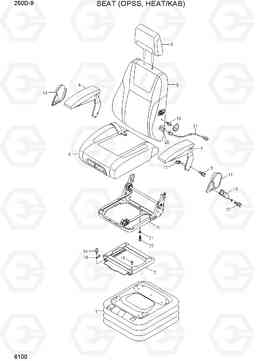 6100 SEAT (OPSS, HEAT/KAB) 250D-9, Hyundai