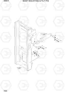 7030 MAST MOUNTING & TILT PIN 250D-9, Hyundai