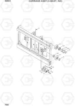 7055 CARRIAGE ASSY (V-MAST, IND) 250D-9, Hyundai