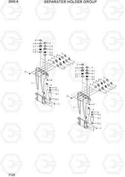 7120 SEPARATOR HOLDER 250D-9, Hyundai