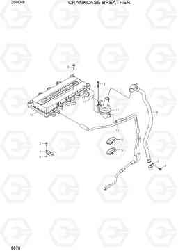 9070 CRANKCASE BREATHER 250D-9, Hyundai