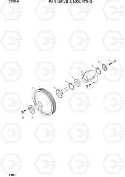 9180 FAN DRIVE & MOUNTING 250D-9, Hyundai