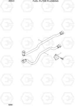 9200 FUEL FILTER PLUMBING 250D-9, Hyundai