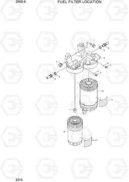 9210 FUEL FILTER LOCATION 250D-9, Hyundai