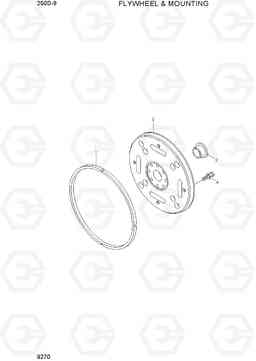 9270 FLYWHEEL & MOUNTING 250D-9, Hyundai