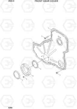 9280 FRONT GEAR COVER 250D-9, Hyundai