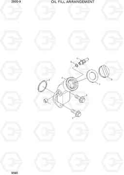 9390 OIL FILL ARRANGEMENT 250D-9, Hyundai