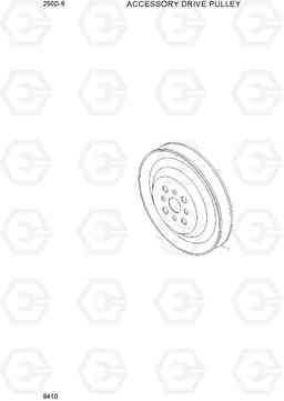 9410 ACCESSORY DRIVE PULLEY 250D-9, Hyundai