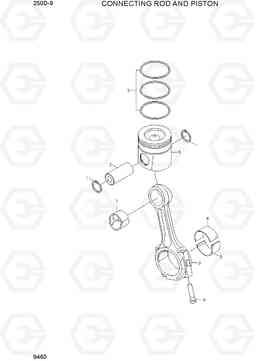 9460 CONNECTING ROD AND PISTON 250D-9, Hyundai