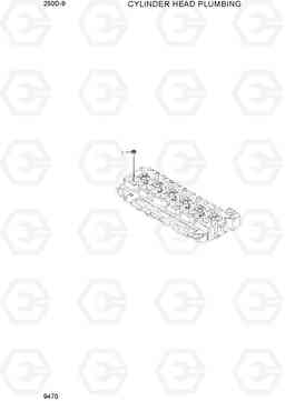 9470 CYLINDER HEAD PLUMBING 250D-9, Hyundai