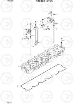 9510 ROCKER LEVER 250D-9, Hyundai