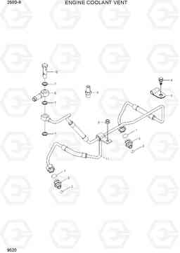 9520 ENGINE COOLANT VENT 250D-9, Hyundai