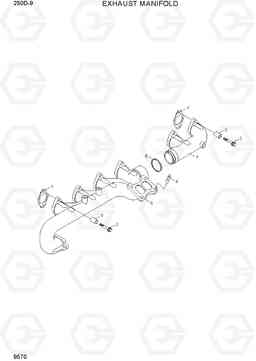 9570 EXHAUST MANIFOLD 250D-9, Hyundai