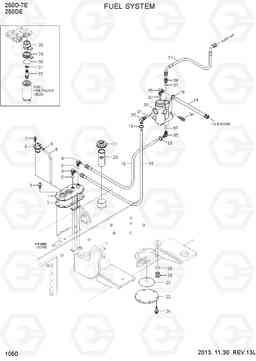 1050 FUEL SYSTEM 250D-7E, Hyundai