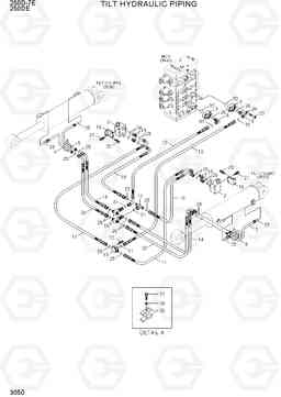 3050 TILT HYDRAULIC PIPING 250D-7E, Hyundai