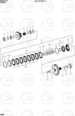 4080 CLUTCH 1 250D-7E, Hyundai