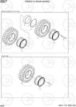 5020 FRONT & REAR WHEEL 250D-7E, Hyundai