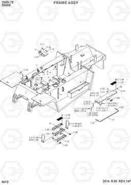 6010 FRAME ASSY 250D-7E, Hyundai