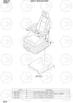 6070 SEAT MOUNTING 250D-7E, Hyundai