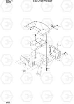 6150 COUNTERWEIGHT 250D-7E, Hyundai