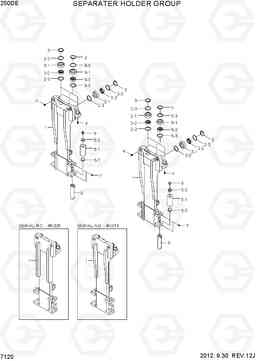 7120 SEPARATOR HOLDER GROUP 250D-7E, Hyundai