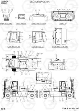 8015 DECALS(ENGLISH) 250D-7E, Hyundai