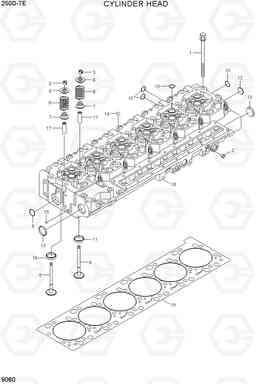 9060 CYLINDER HEAD 250D-7E, Hyundai