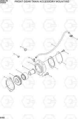 9160 FRONT GEAR TRAIN ACCESSORY MOUNTING 250D-7E, Hyundai