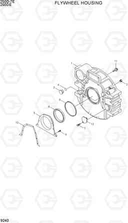 9240 FLYWHEEL HOUSING 250D-7E, Hyundai