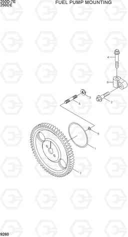 9260 FUEL PUMP MOUNTING 250D-7E, Hyundai