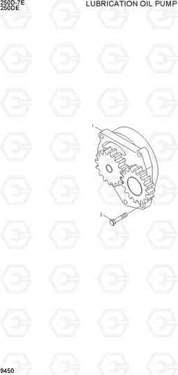 9450 LUBRICATION OIL PUMP 250D-7E, Hyundai