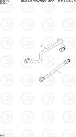 9500 ENGINE CONTROL MODULE PLUMBING 250D-7E, Hyundai