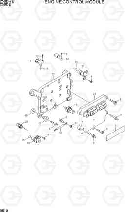 9510 ENGINE CONTROL MODULE 250D-7E, Hyundai