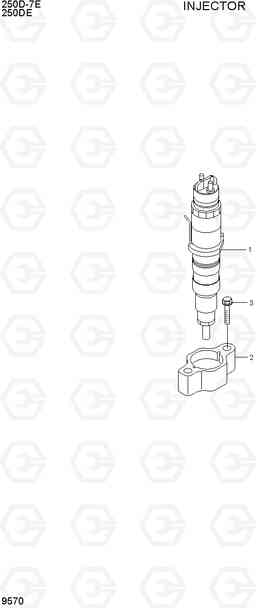 9570 INJECTOR 250D-7E, Hyundai