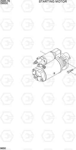 9650 STARTING MOTOR 250D-7E, Hyundai