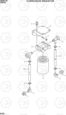 9700 CORROSION RESISTOR 250D-7E, Hyundai