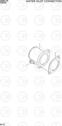 9710 WATER INLET CONNECTION 250D-7E, Hyundai