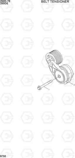 9750 BELT TENSIONER 250D-7E, Hyundai