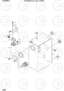 2080 HYDRAULIC OIL TANK 25/30BR-9, Hyundai