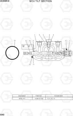 3060 MCV TILT SECTION 25/30BR-9, Hyundai