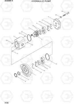 3100 HYDRAULIC PUMP 25/30BR-9, Hyundai