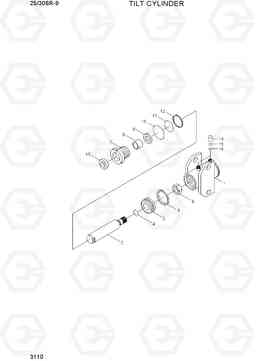 3110 TILT CYLINDER 25/30BR-9, Hyundai