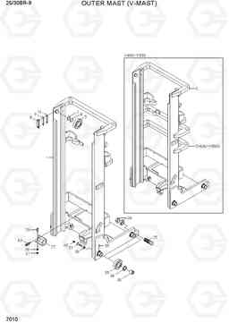 7010 OUTER MAST (V-MAST) 25/30BR-9, Hyundai