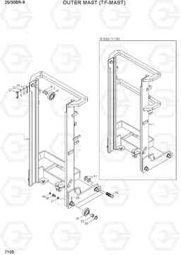 7100 OUTER MAST (TF-MAST) 25/30BR-9, Hyundai