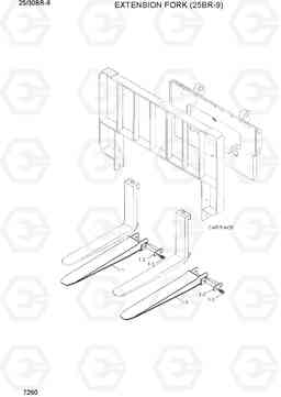 7260 EXTENSION FORK (25BR-9) 25/30BR-9, Hyundai