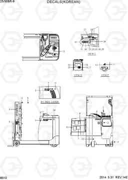 8010 DECALS 1 (KOREAN) 25/30BR-9, Hyundai